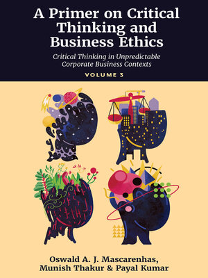 cover image of A Primer on Critical Thinking and Business Ethics, Volume 1